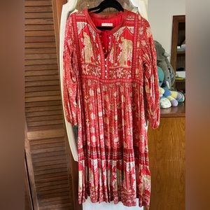 Swap!- Poinciana Cherry 🍒 midi dress